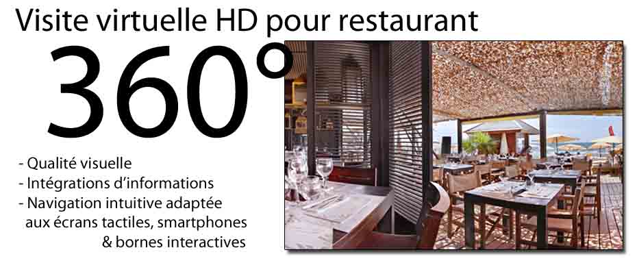 visite virtuelle 360 restaurant