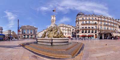 visite virtuelle Centre ville Montpellier