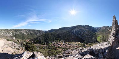 visite virtuelle village St guilhem le desert